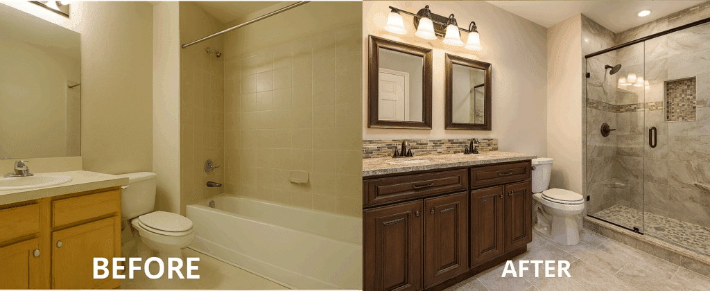 Bathroom Remodel in Wilmington NC by creative stone of southport.