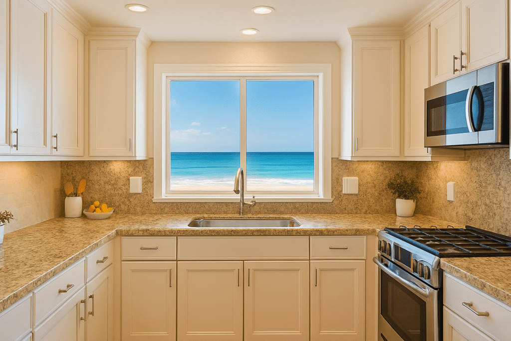 Kitchen remodel in Wilmington with granite countertops